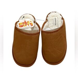 NWT Nordstrom Slippers, Brown Chestnut